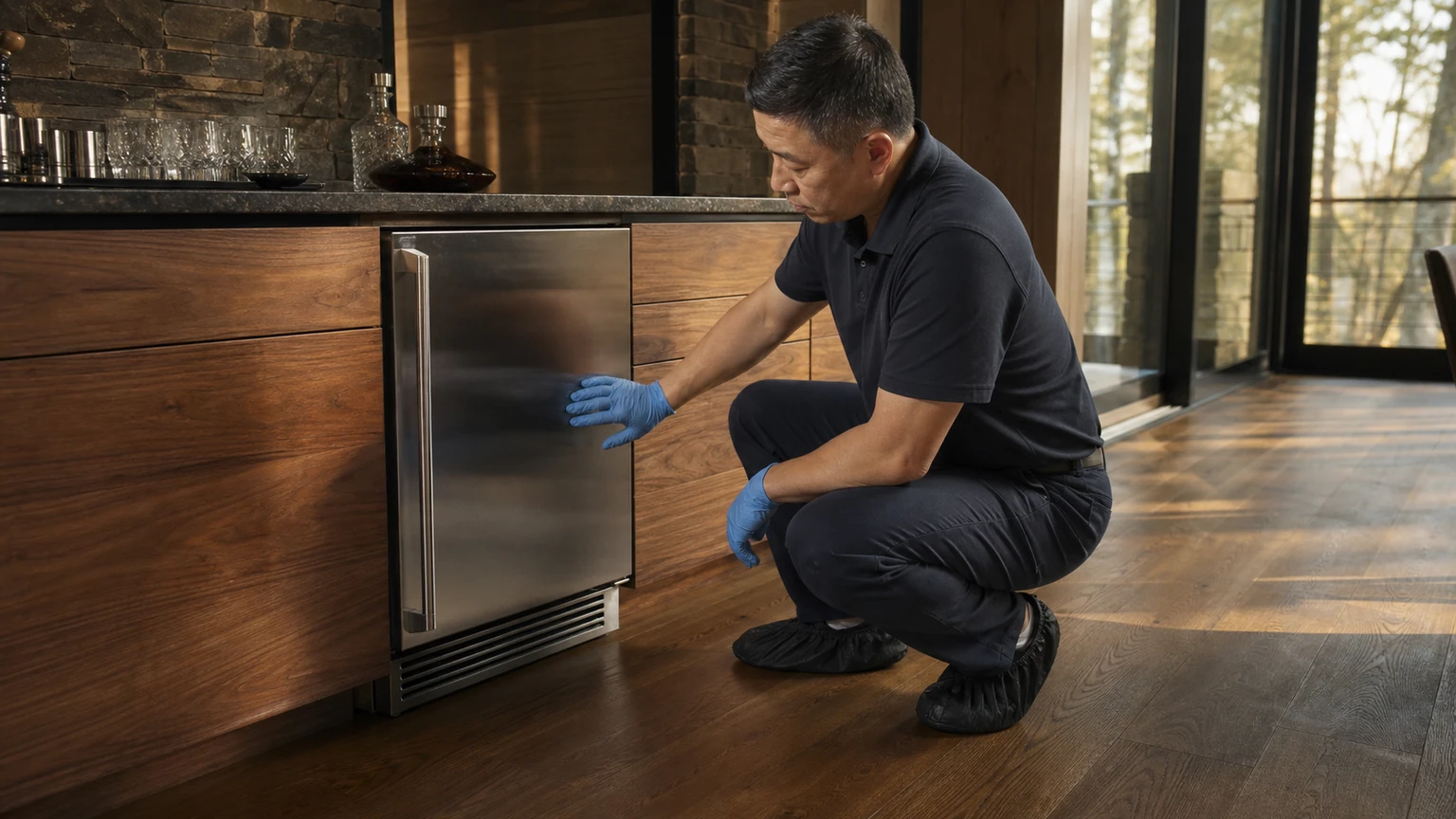 Undercounter ice maker diagnostic visit in New Canaan